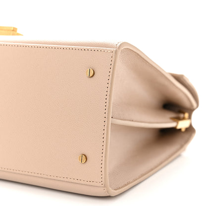 Saint Laurent SAINT LAURENT Grain de Poudre Medium Classic Monogram Cassandra Top Handle Beige 9 of 9