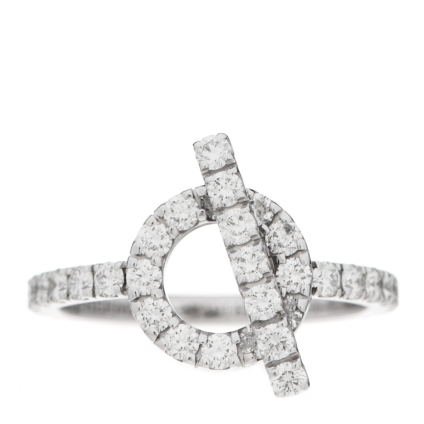18K White Gold Diamond Finesse Ring 54 6.75