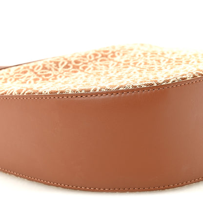 Loewe Jacquard Anagram Calfskin Luna Bag Tan Pecan 9 of 10