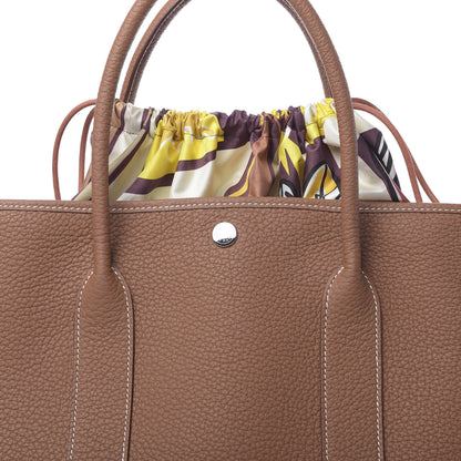 Hermes Vache Country Garden Pouch 36 MM Gold 8 of 11