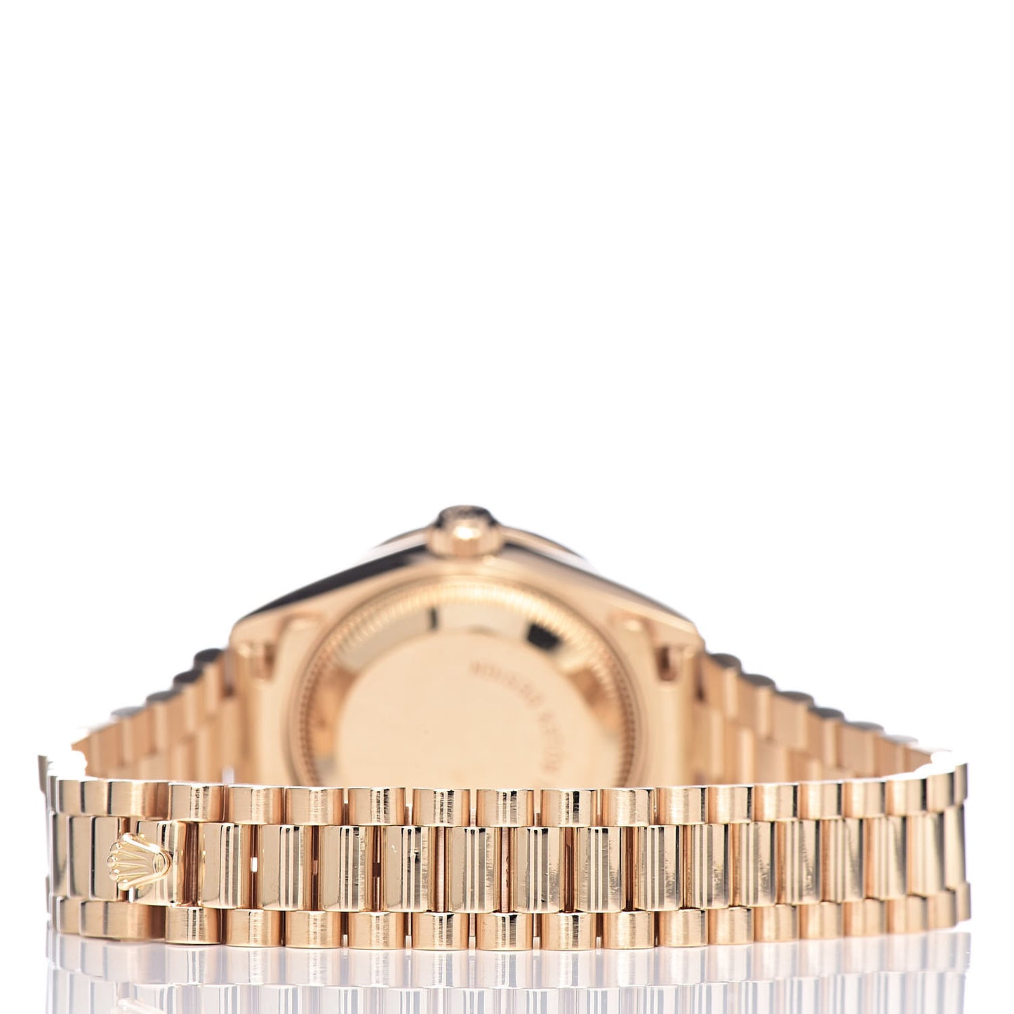 18K Yellow Gold Diamond Ruby 26mm Oyster Perpetual Datejust President Watch Champagne 69198