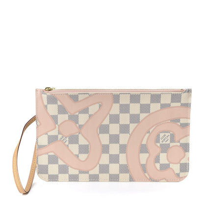 Louis Vuitton Damier Azur Tahitienne Neverfull MM GM Pochette 1 of 8