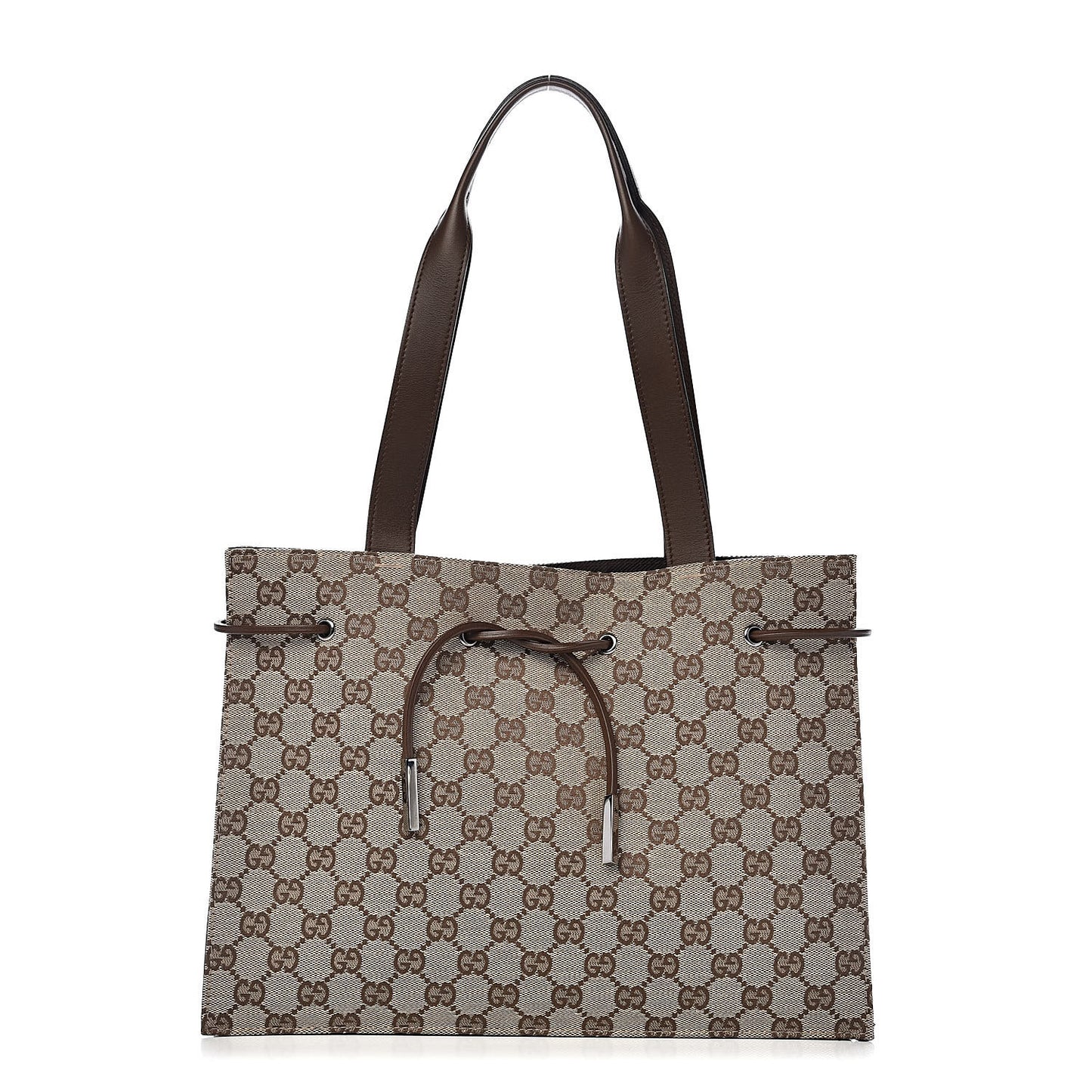Monogram Drawstring Bag Brown