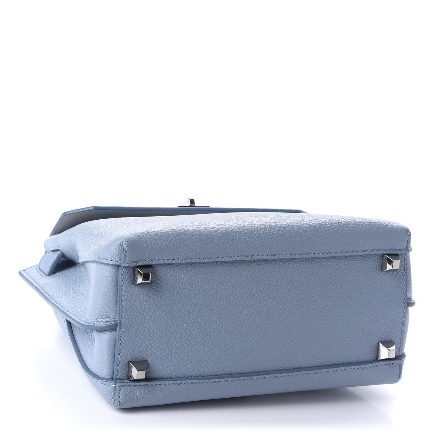Grained Calfskin Small Milla Crossbody Sky Blue