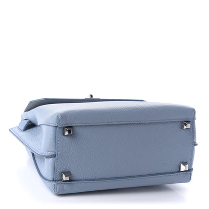 MCM Grained Calfskin Small Milla Crossbody Sky Blue 4 of 8
