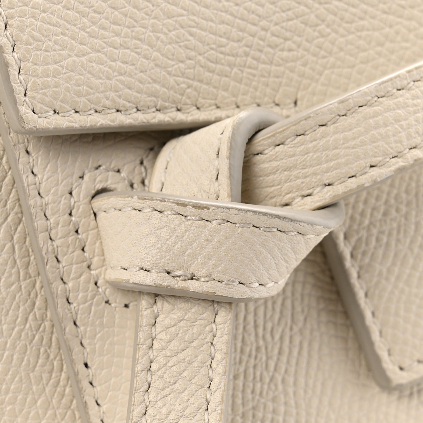 Grained Calfskin Nano Belt Bag Linen