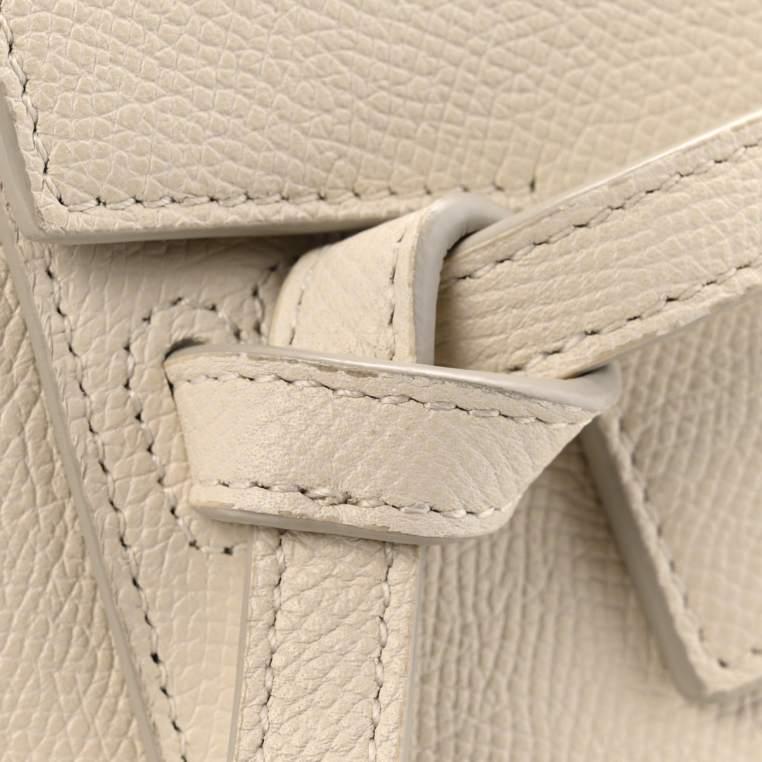 Celine Grained Calfskin Nano Belt Bag Linen 12 of 15