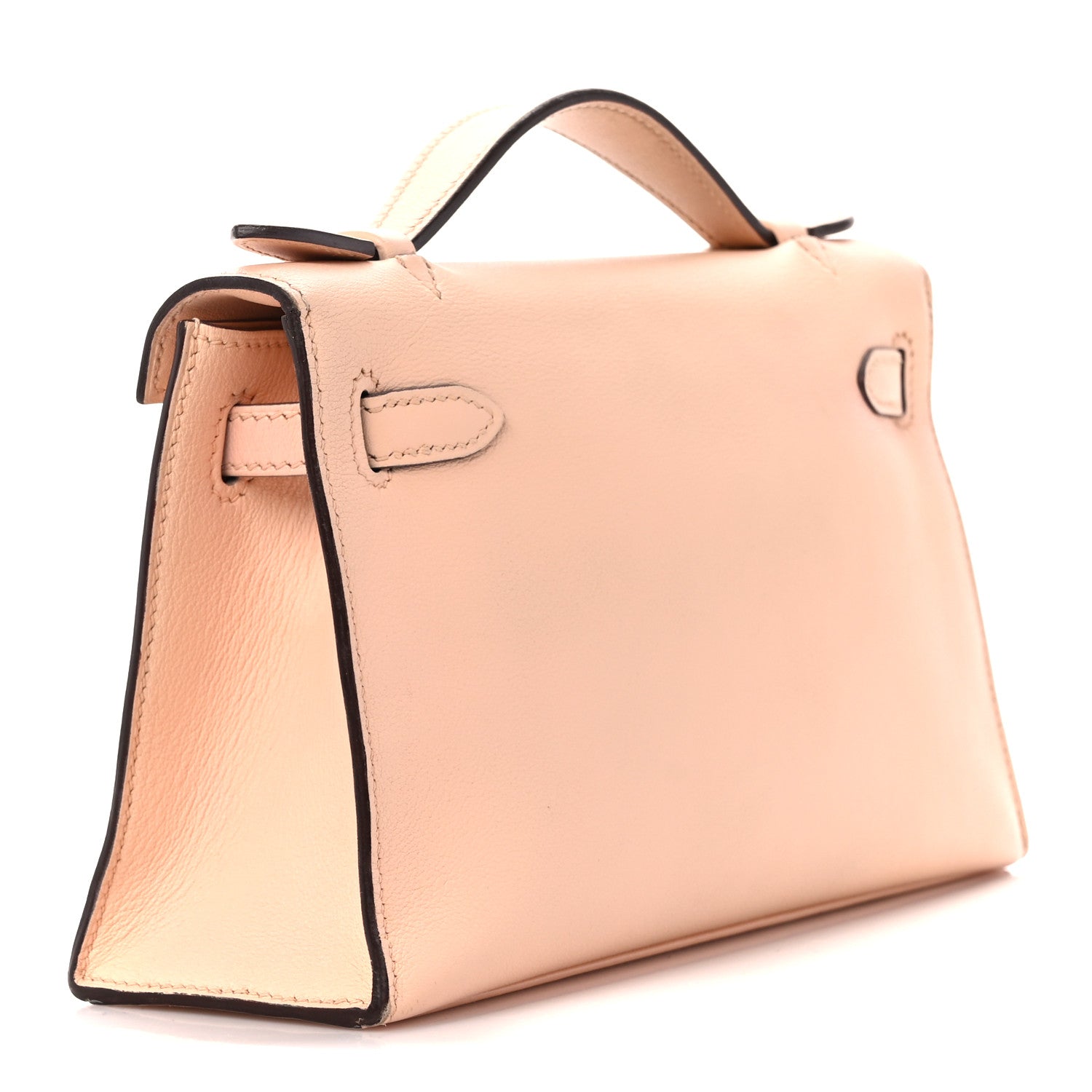 Hermes Swift Kelly Pochette Clutch Rose Eglantine 3 of 10