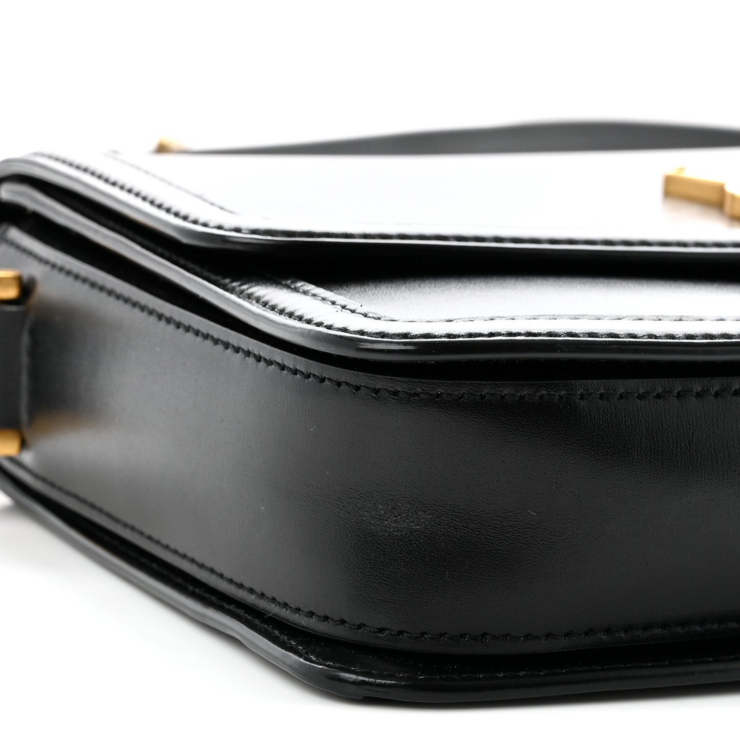 Smooth Calfskin Small Solferino Satchel Black