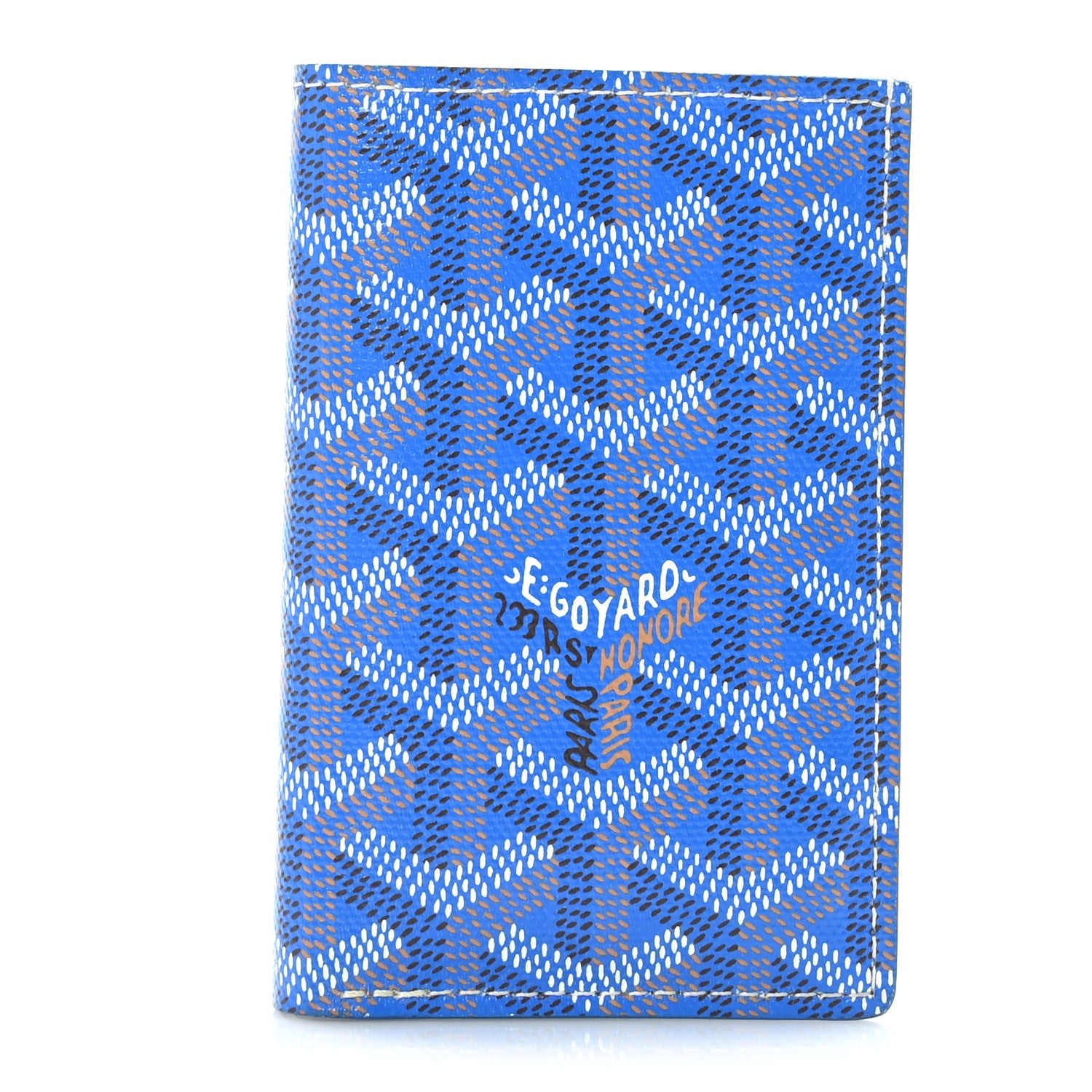 Goyard Goyardine Saint Pierre Card Holder Blue 1 of 8
