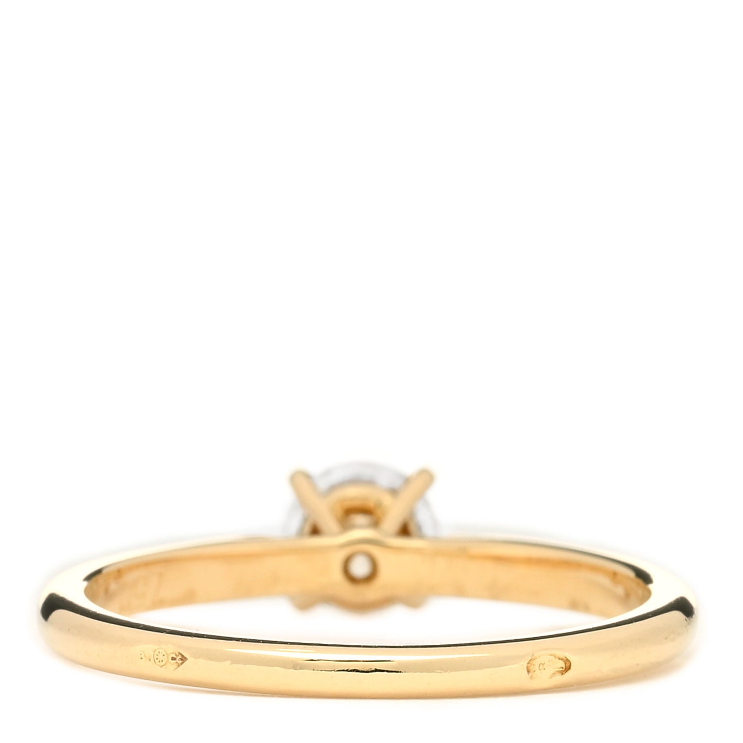 18K Yellow Gold Diamond .36ct 1895 Solitaire Engagement Ring 50 5.25