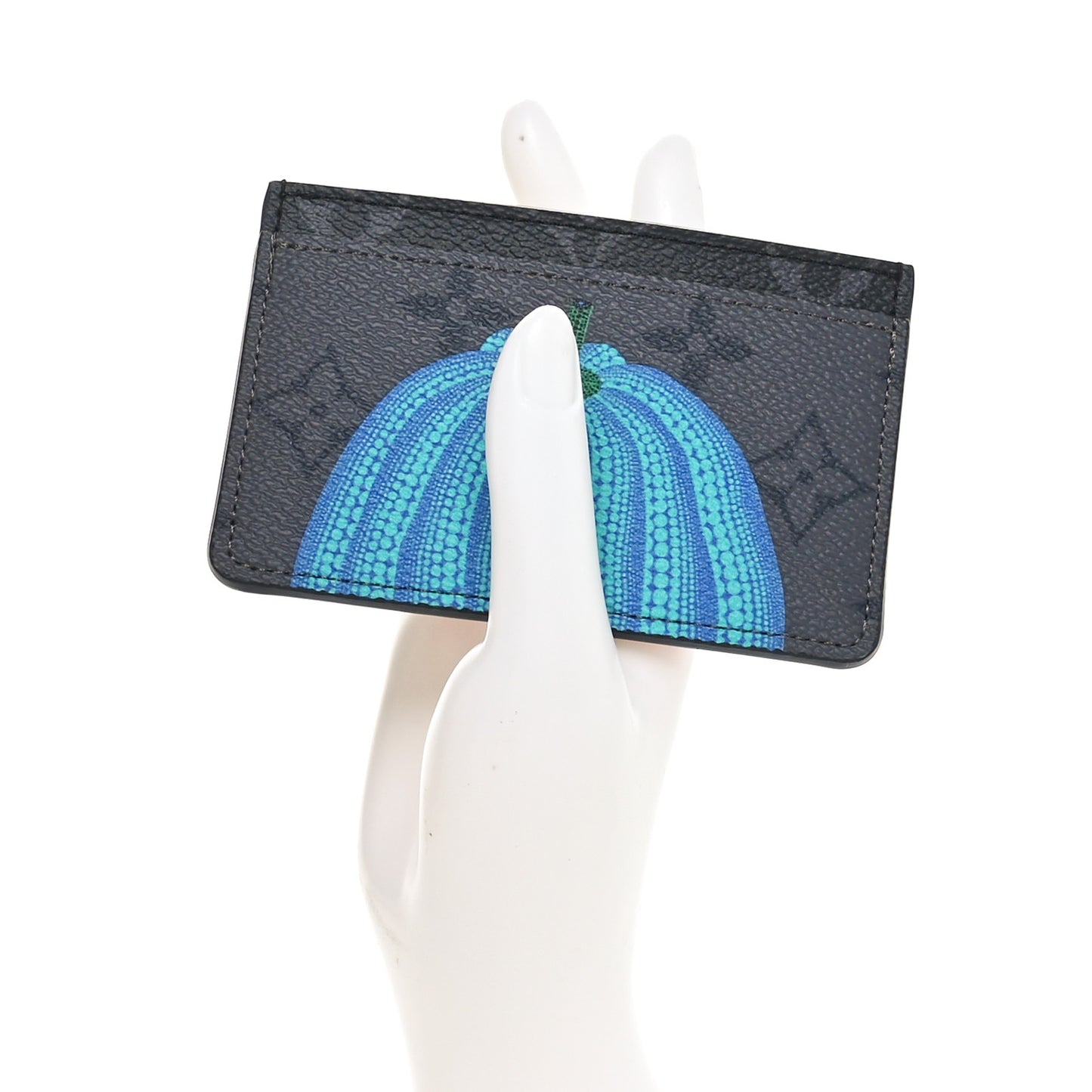 LV X YK Monogram Eclipse Reverse Pumpkin Card Holder