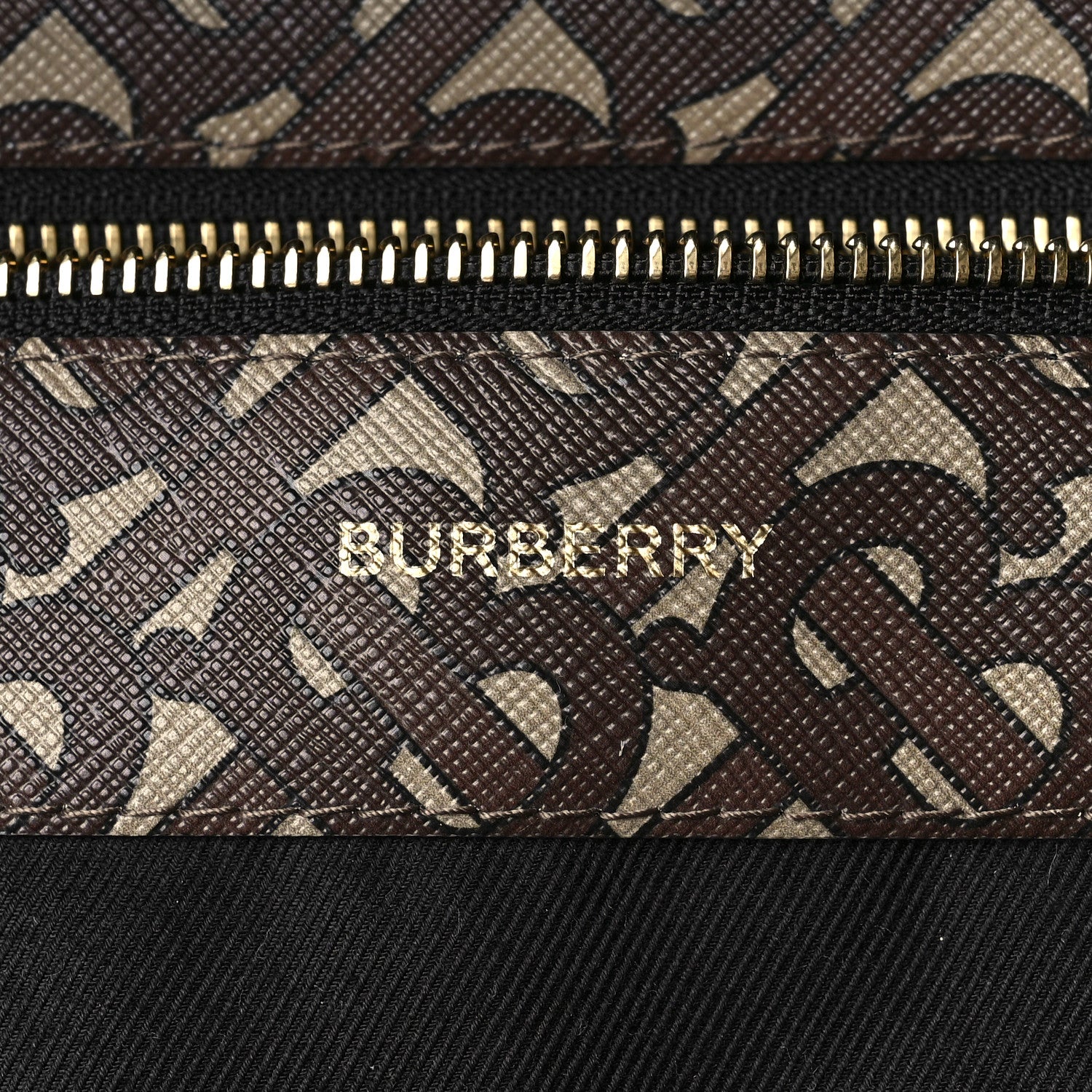 Burberry E-Canvas Monogram Stripe Backpack Bridle Brown 6 of 8