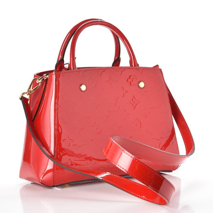 Louis Vuitton Vernis Montaigne BB Cherry 4 of 8