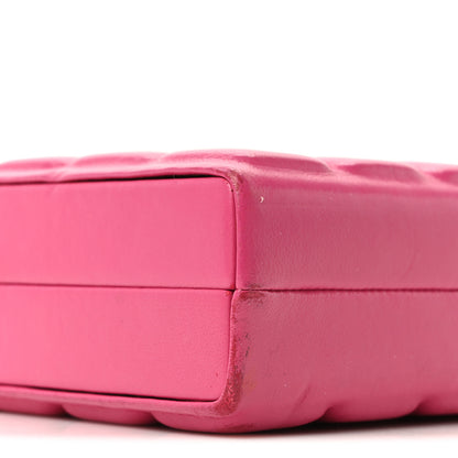 Chanel Lambskin Chocolate Bar Lock Clutch Bag Pink 9 of 10