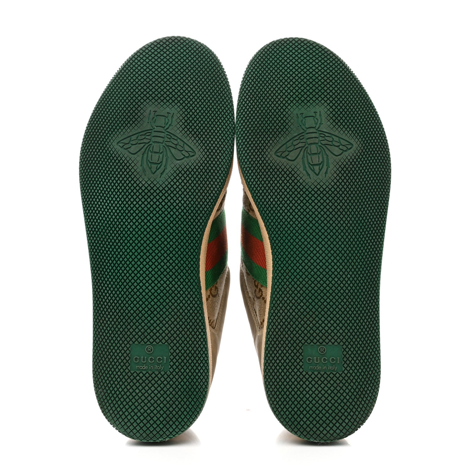 Gucci GG Monogram Nubuck Web Womens Screener Sneakers 39 New Sand Dusty Milk Vintage Green 38 New Sand Dusty Milk Vintage Green 10 of 39