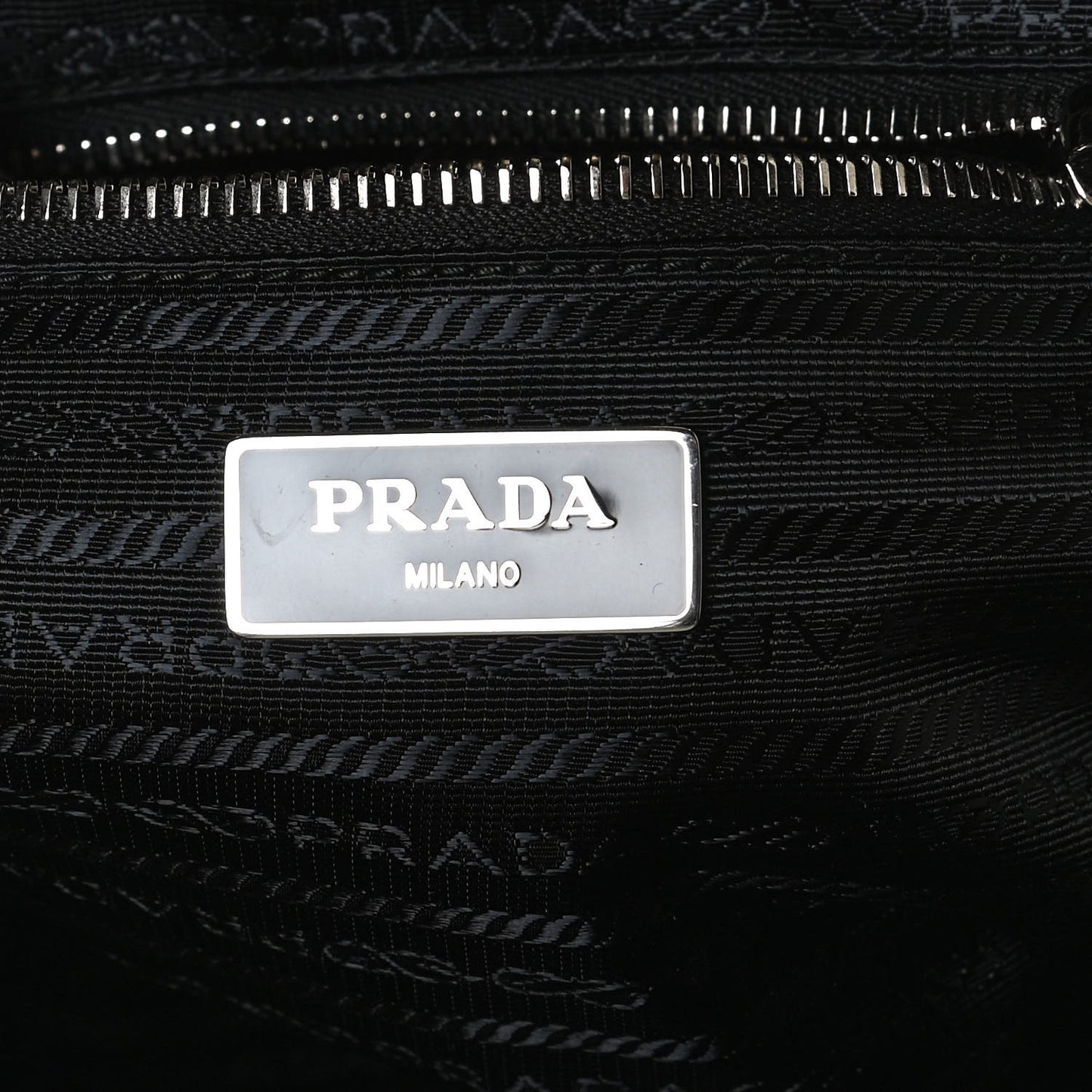 Nylon Tessuto Impuntu Quilted Backpack Black