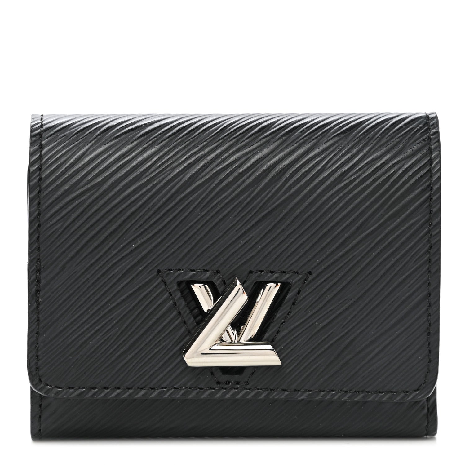 Louis Vuitton Epi Twist Compact Wallet Black 1 of 8