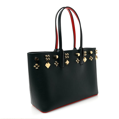 Christian Louboutin Calfskin Spikes Small East West Cabata Tote Vosges 3 of 9