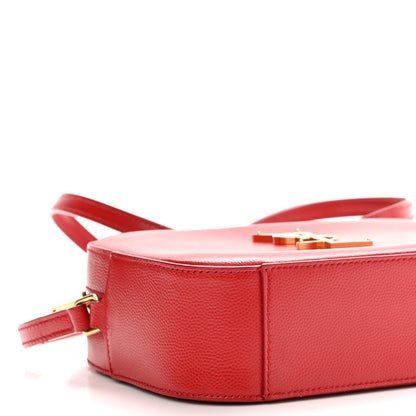 Saint Laurent Grain De Poudre Small Classic Monogram Camera Bag New Red 8 of 12