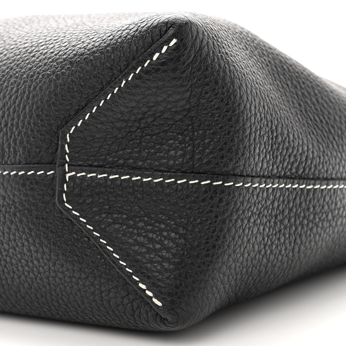 Taurillon Clemence Double Sens 30 Reversible Tote Bleu Nuit Black