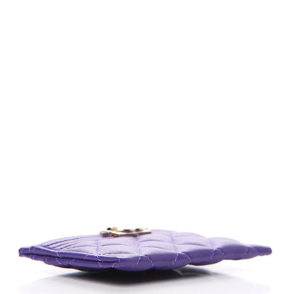 Chanel Lambskin Quilted Boy Card Holder Purple 3 of 8