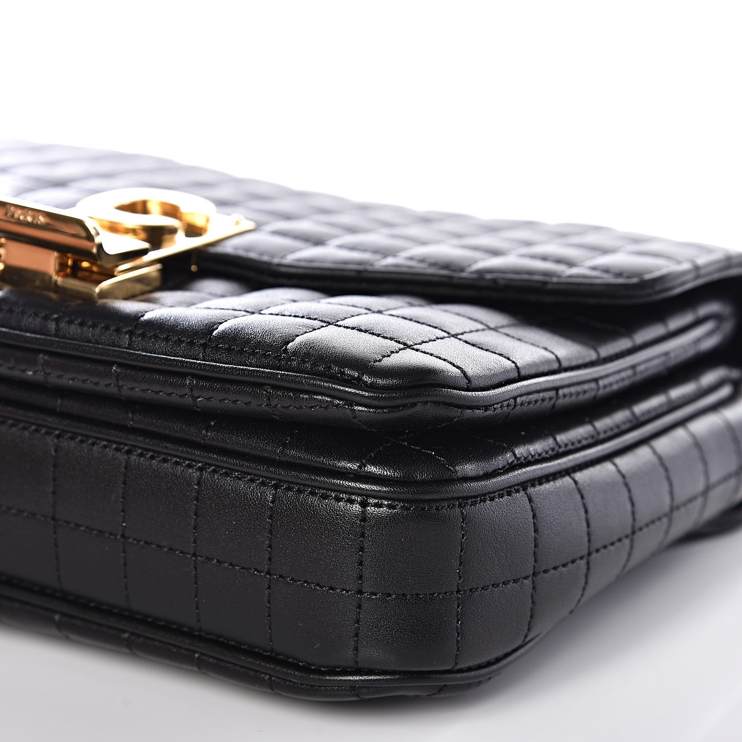 Celine Calfskin Quilted Medium C Bag Black 7 of 8