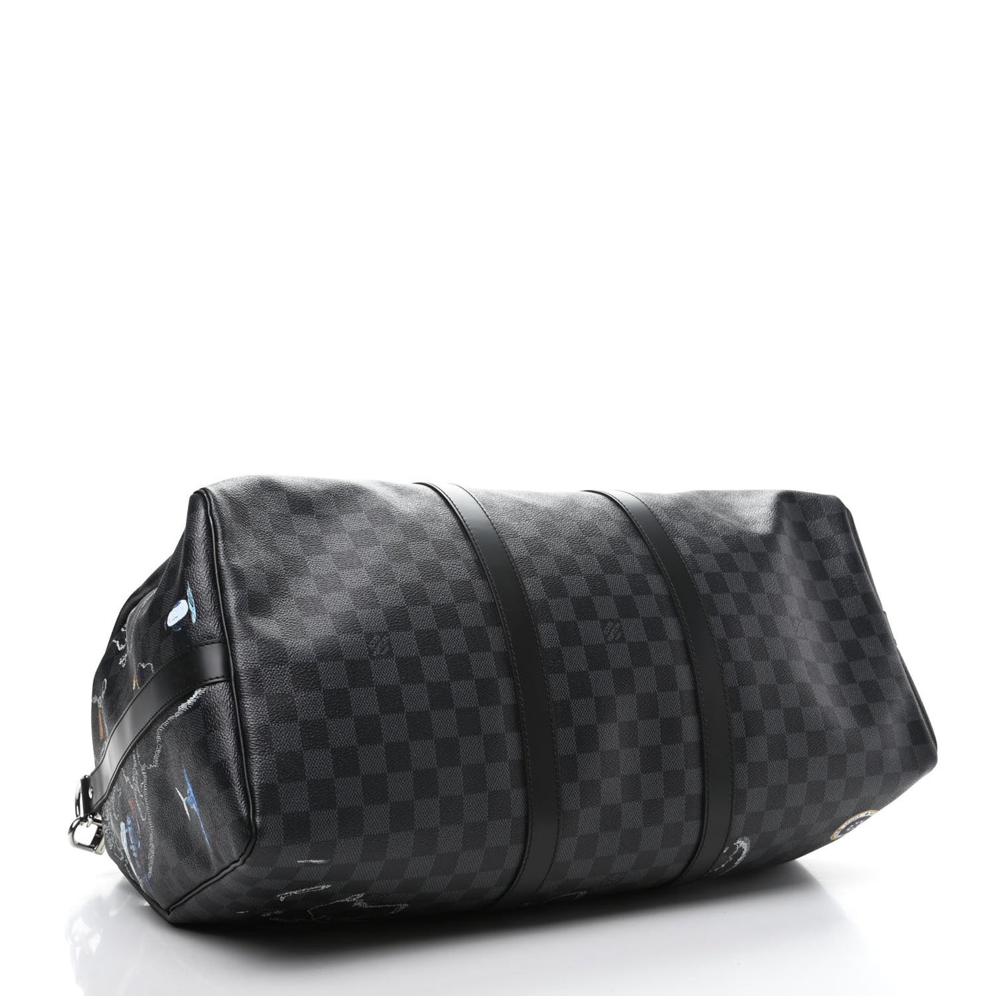 Damier Graphite World Map Keepall Bandouliere 50