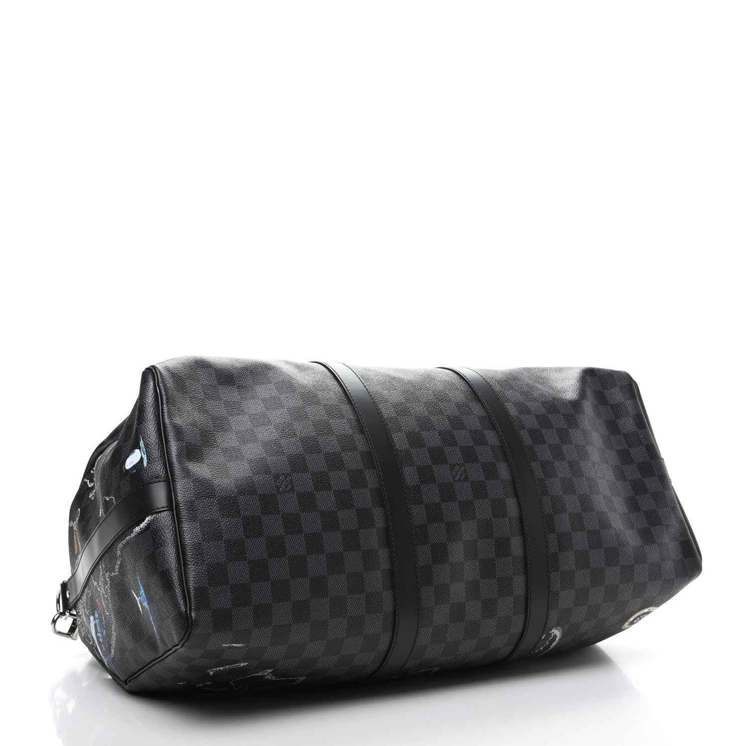 Louis Vuitton Damier Graphite World Map Keepall Bandouliere 50 3 of 7