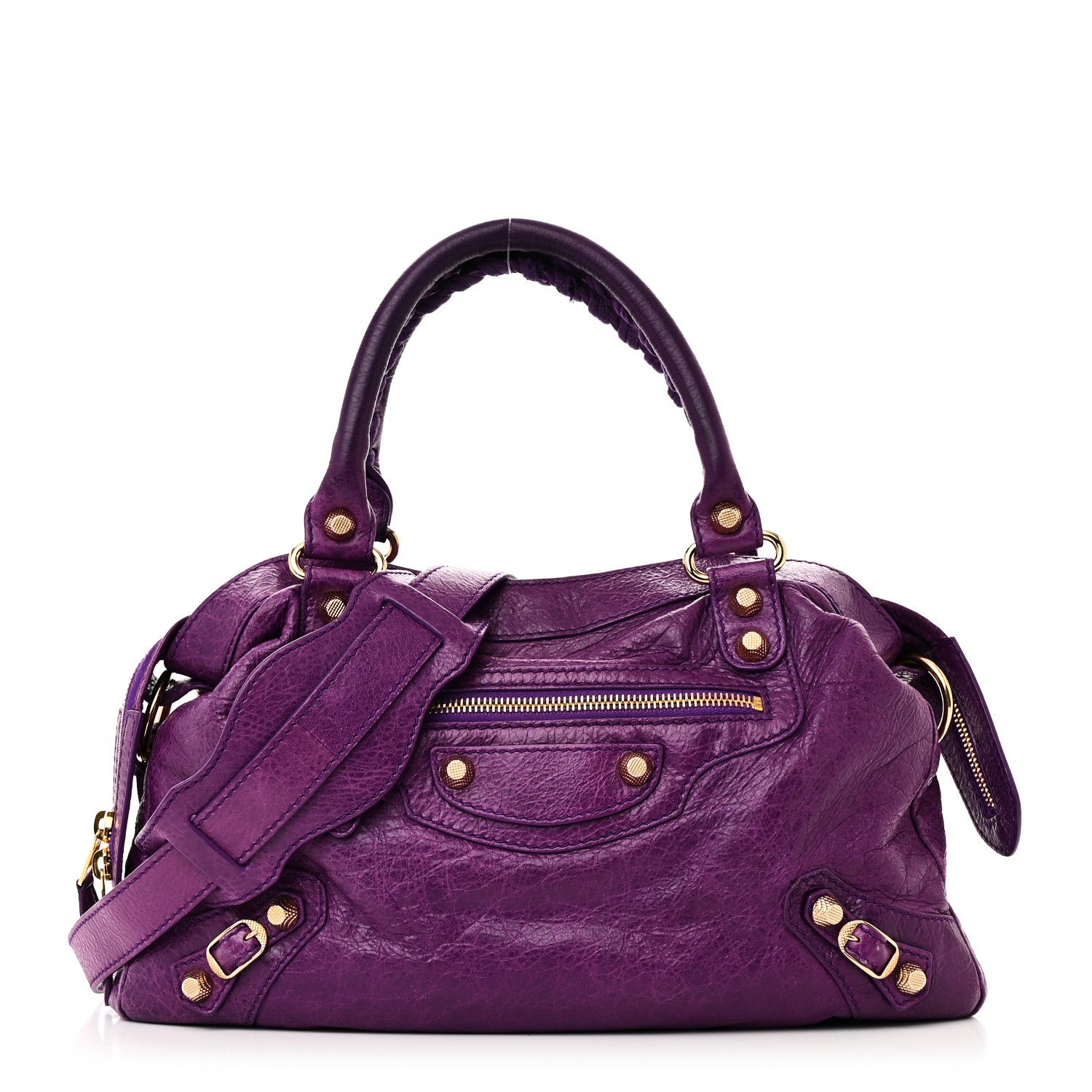 Balenciaga Agneau Giant 12 Gold Hardware Town Ultraviolet 1 of 11