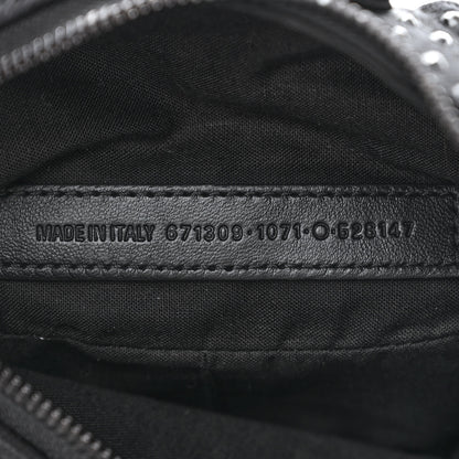 Balenciaga Denim Embellished Le Cagole Shoulder Bag XS Black 8 of 11