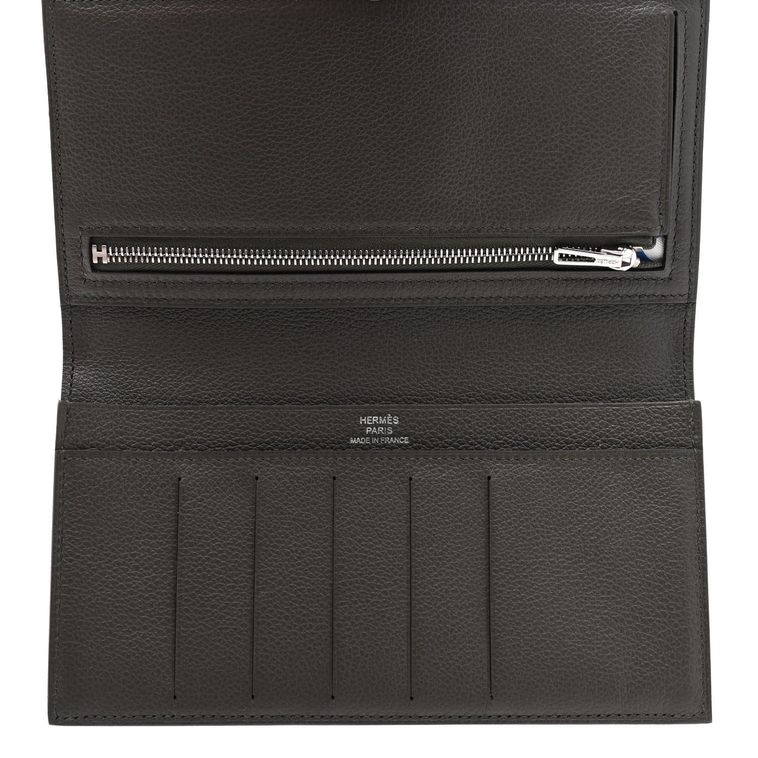 Hermes Evercolor Citizen Twill Long Wallet Vert De Gris 5 of 6