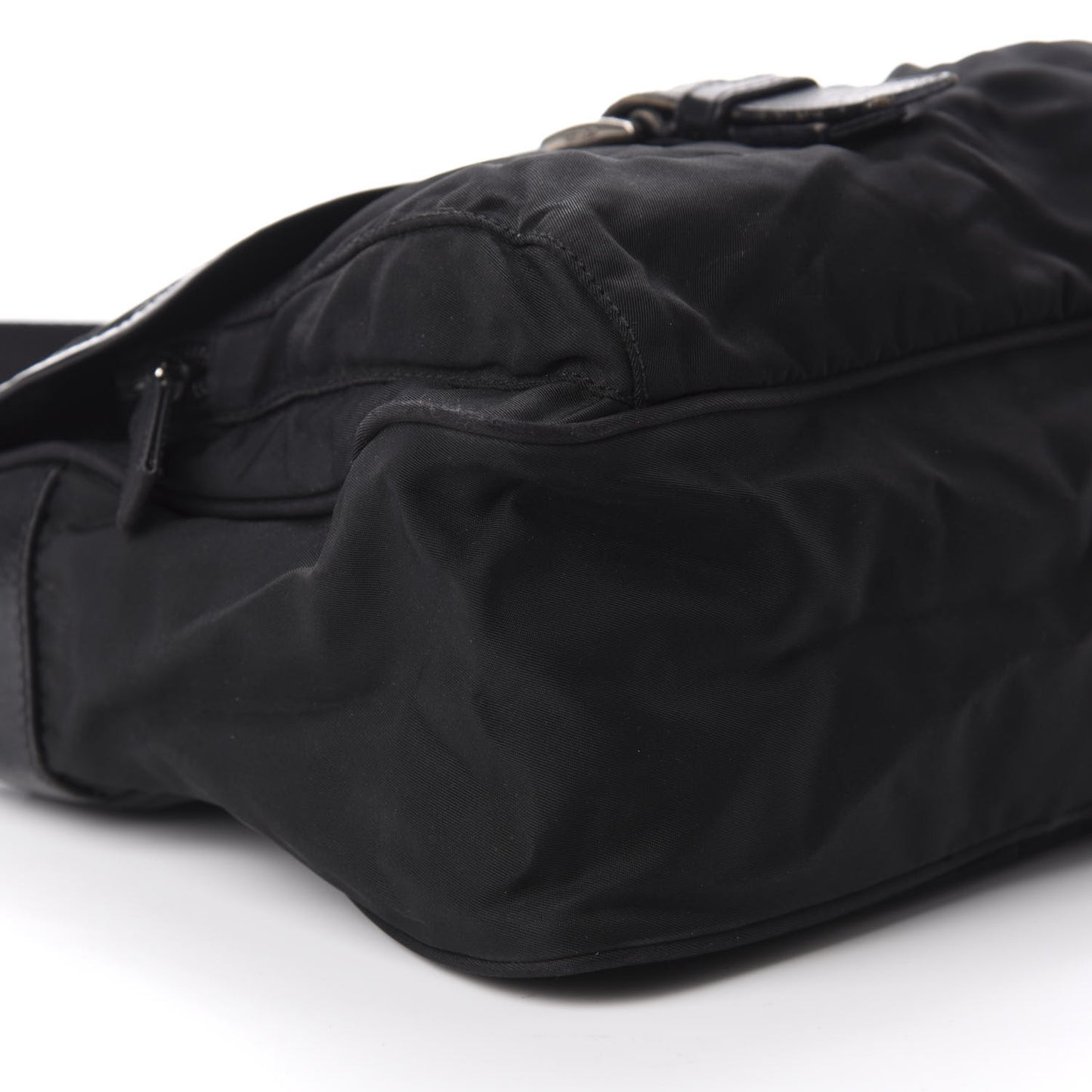 Nylon Vela Sport Messenger Bag Black