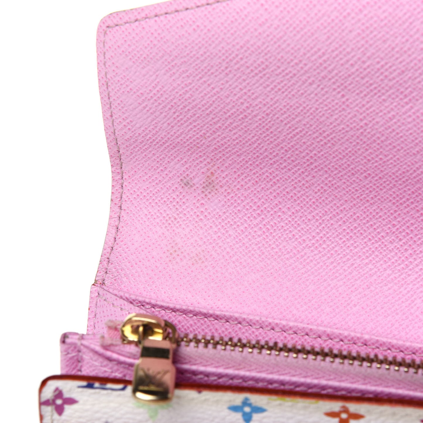 Monogram Multicolor Sarah Wallet NM White Litchi