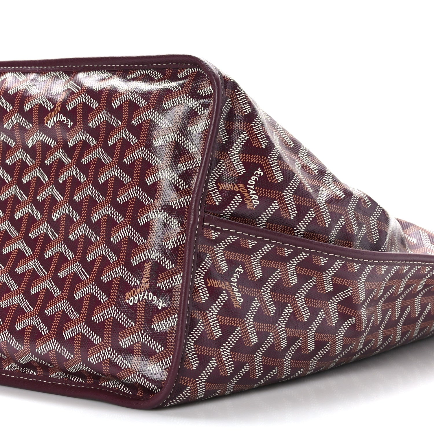 Goyard Goyardine Reversible Anjou GM Burgundy 9 of 14