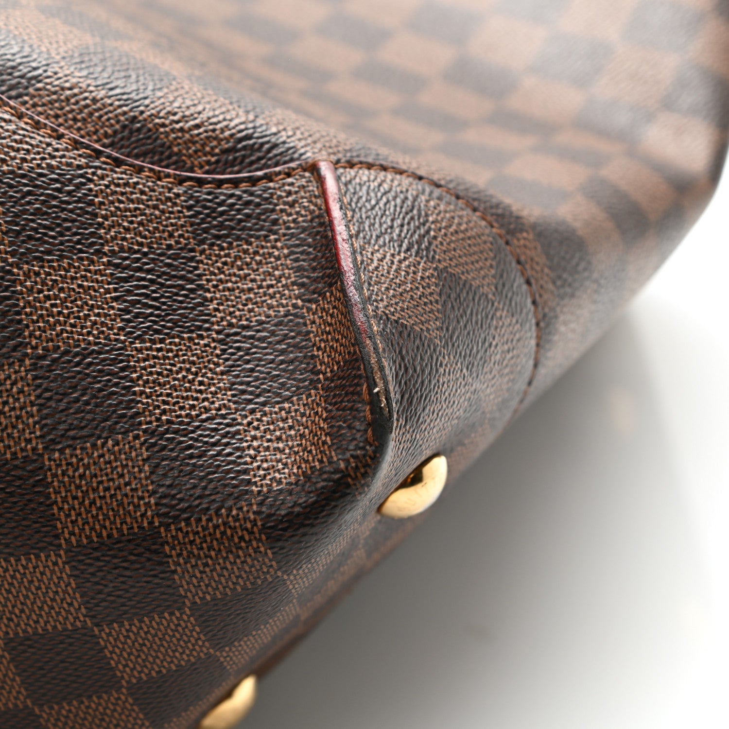 Louis Vuitton Damier Ebene Caissa Hobo Cherry 17 of 20