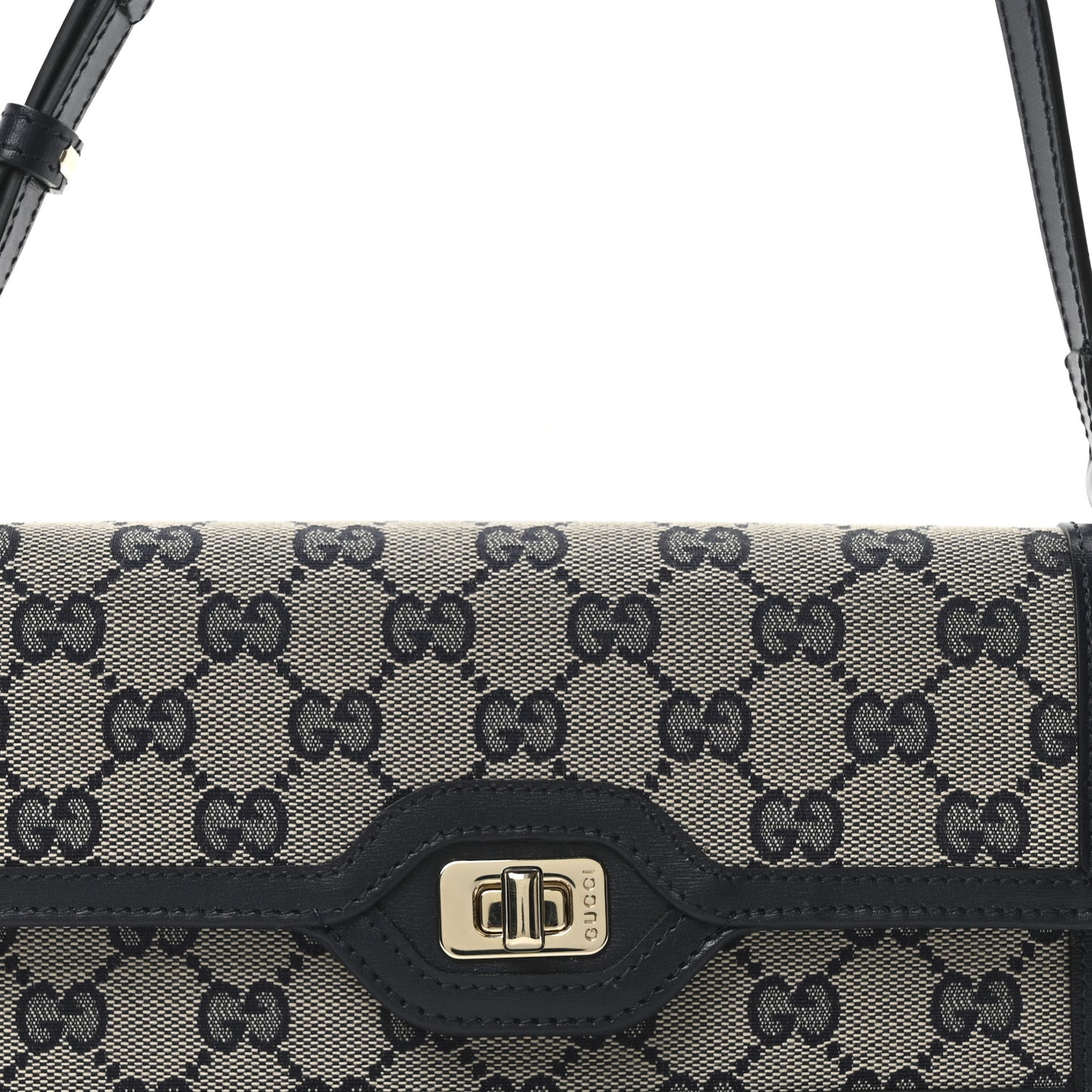 GG Monogram Mini Luce Shoulder Bag Beige Blue