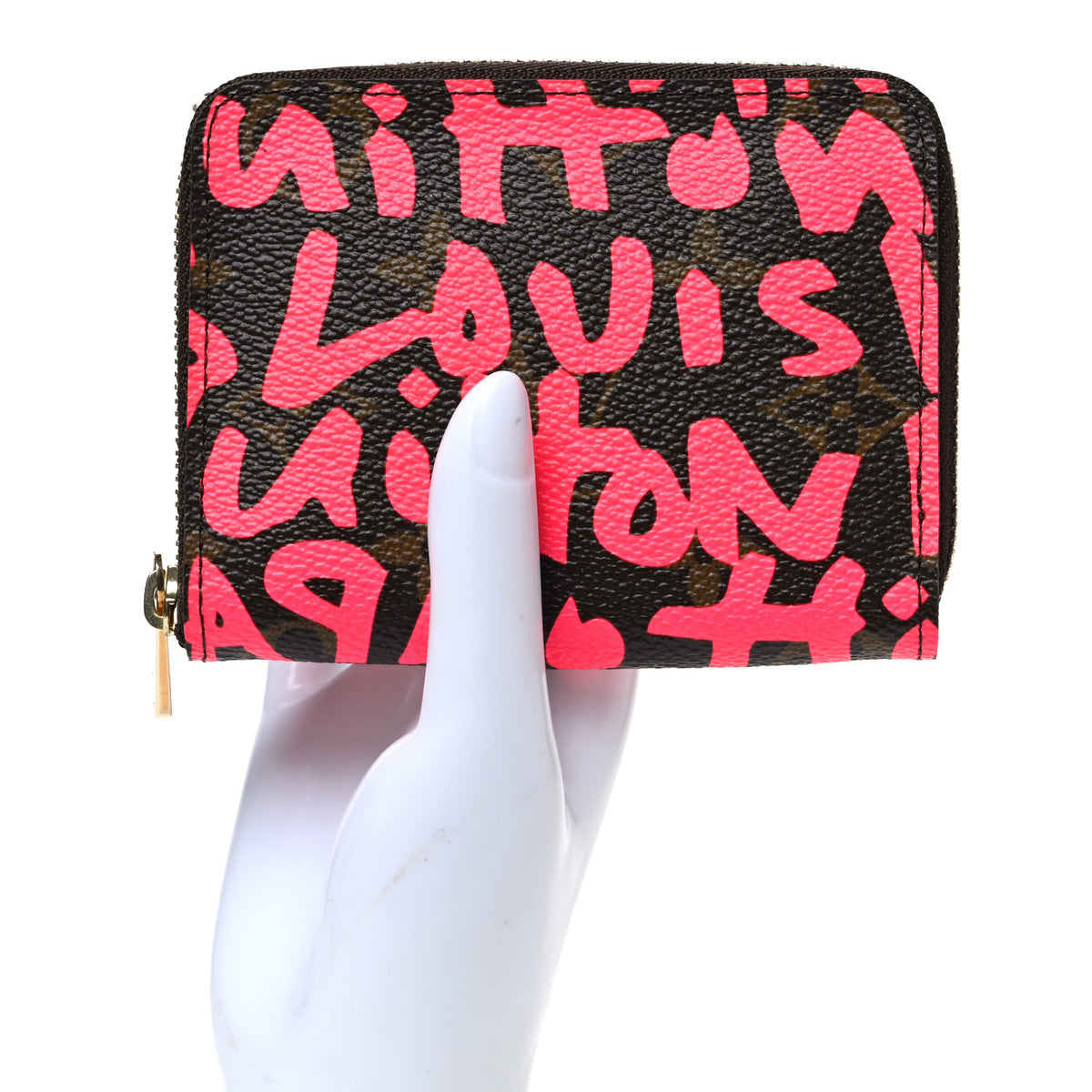 Monogram Graffiti Zippy Coin Purse Fuchsia