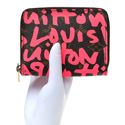 Louis Vuitton Monogram Graffiti Zippy Coin Purse Fuchsia 2 of 8