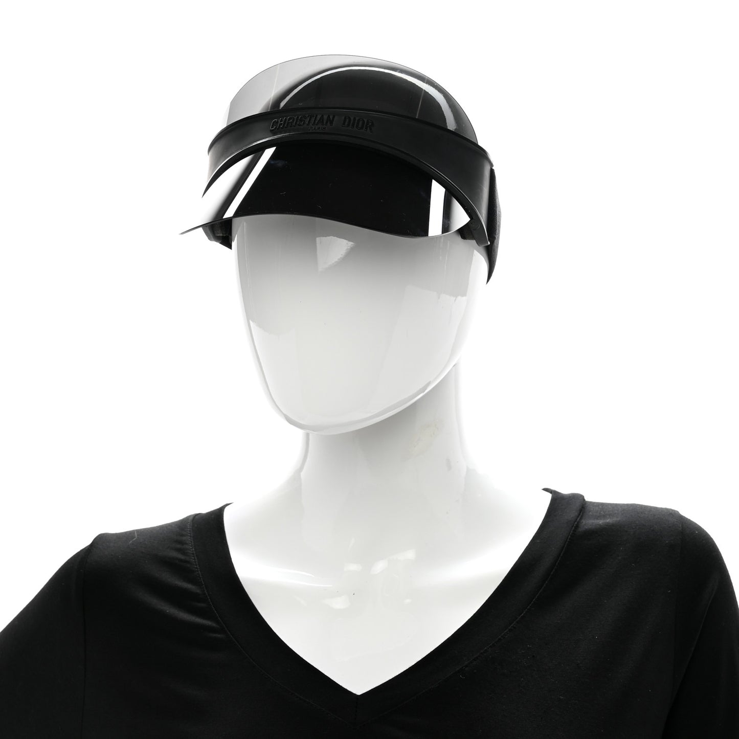 Mirrored DiorClubV1U Sun Visor Black