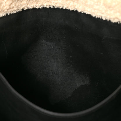 Chanel Terry Cotton CC Tote Black White 12 of 14