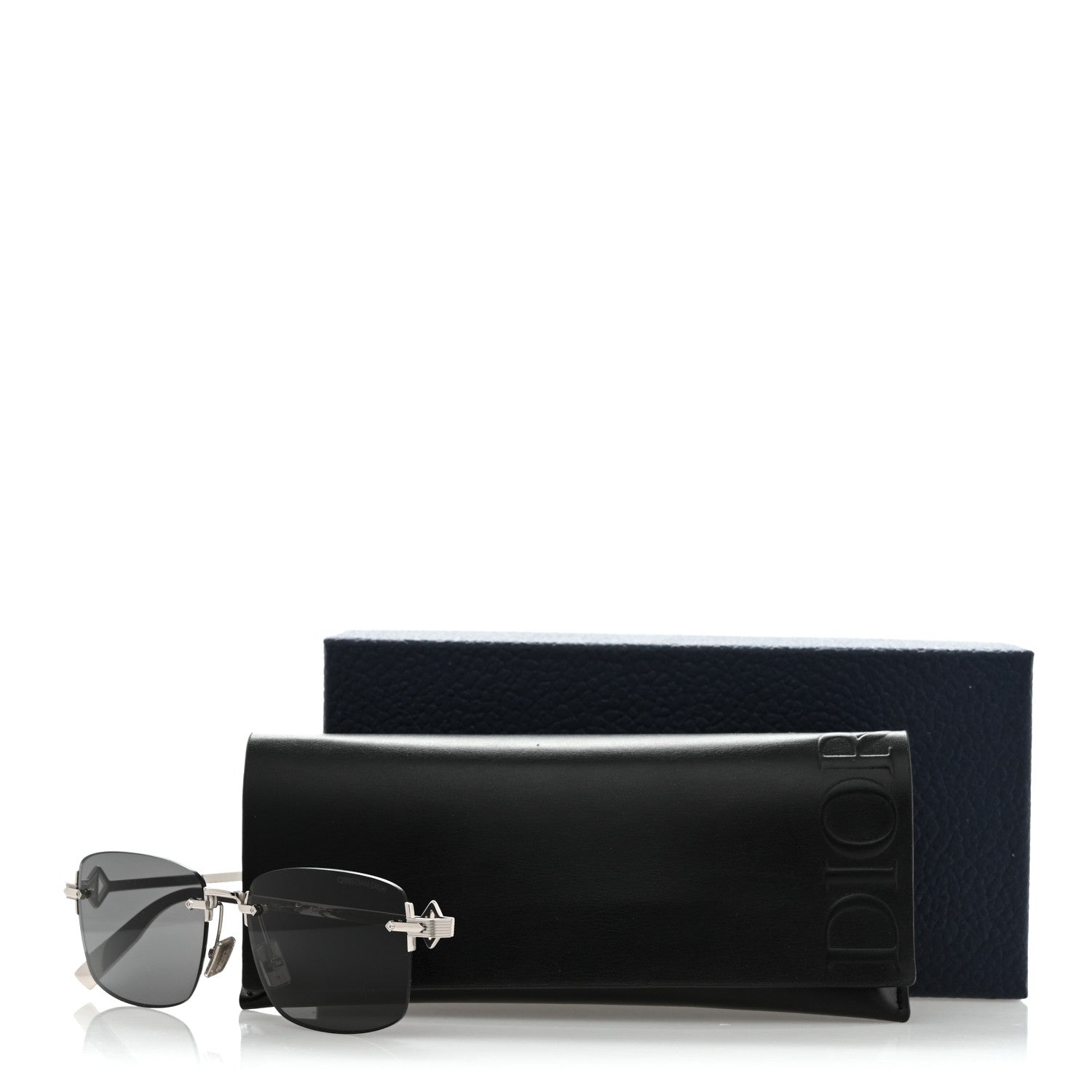 Christian Dior Metal CD Diamond S11U Sunglasses Silver 1801237