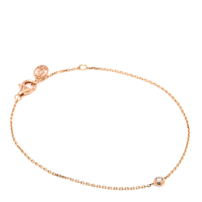 Cartier 18K Pink Gold Diamond XS D'Amour Bracelet 1 of 6