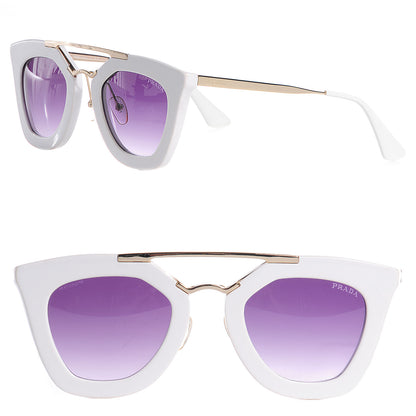 Prada Acetate Cinema Sunglasses SPR 09QS White 1 of 8