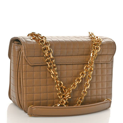 Celine Calfskin Quilted Medium C Bag Beige 2 of 8