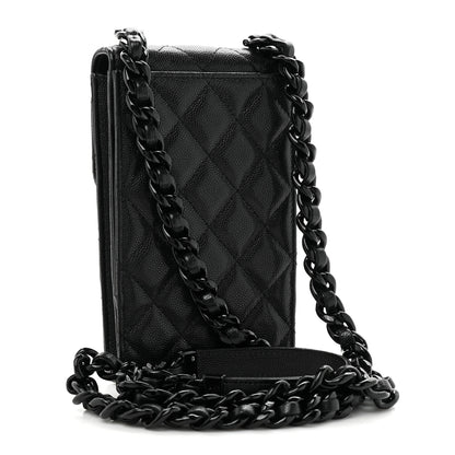 Chanel Caviar Quilted My Everything Clutch With Chain Black 3 of 10