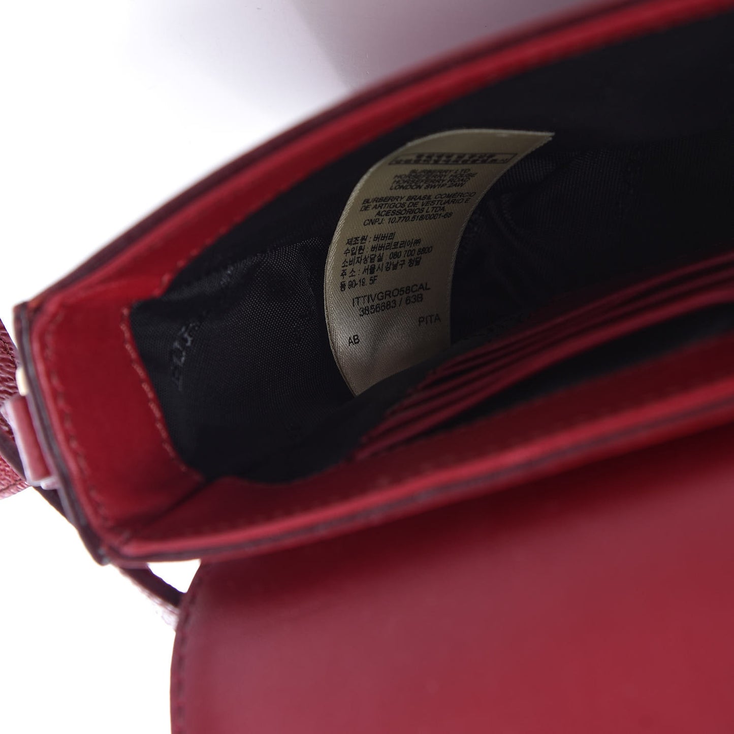 Patent London Mini Berkeley Crossbody Red