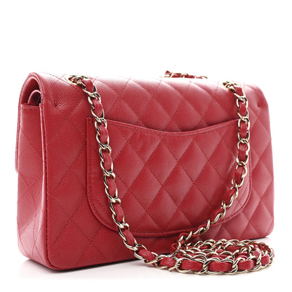 Chanel Caviar Quilted Small Double Flap Red 3 of 11
