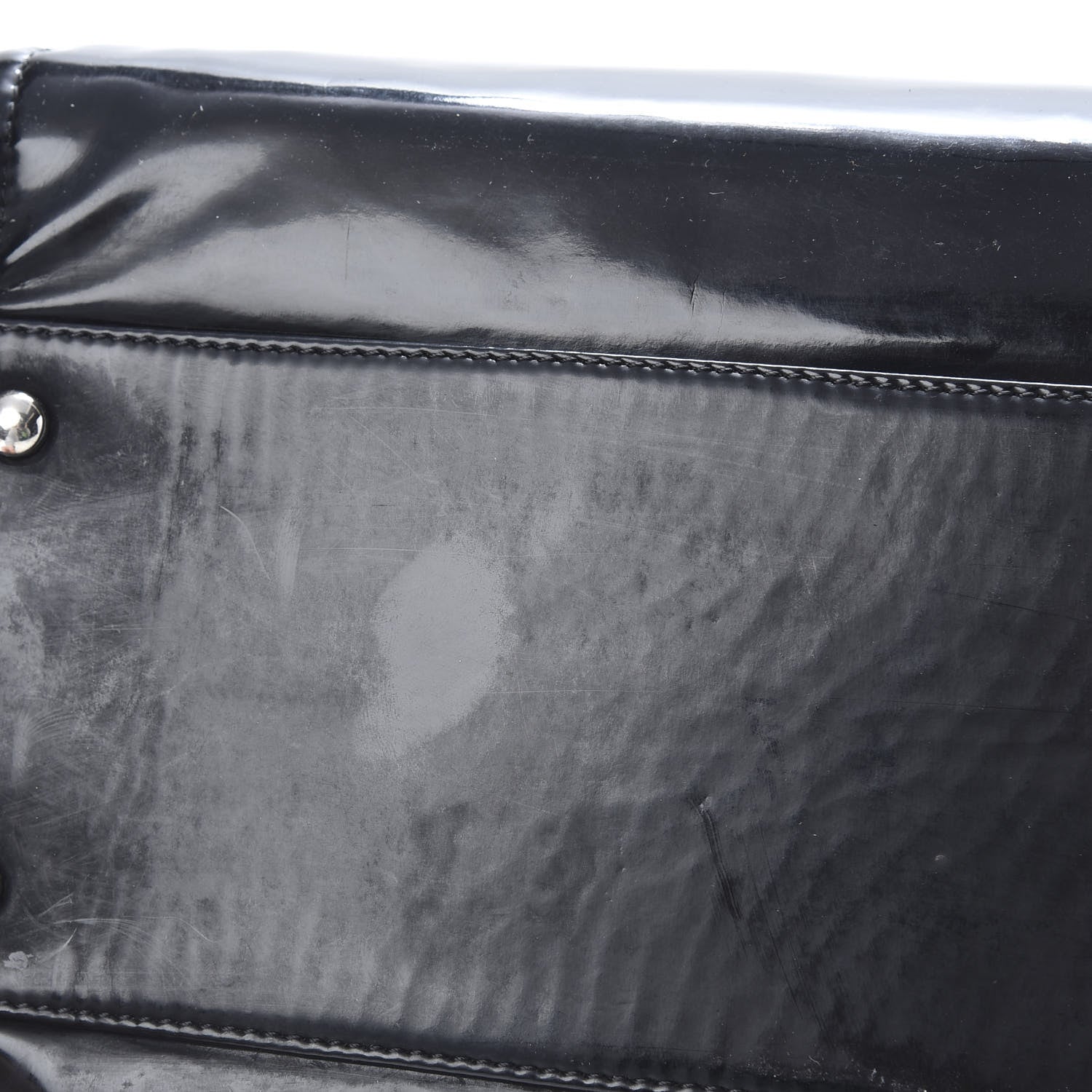 Chanel Vinyl Lipstick Ligne Tote Black 15 of 17