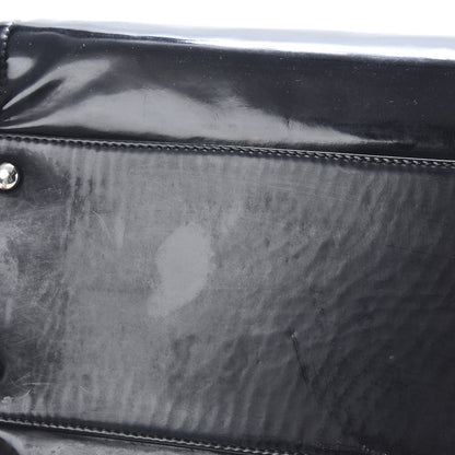 Chanel Vinyl Lipstick Ligne Tote Black 15 of 17